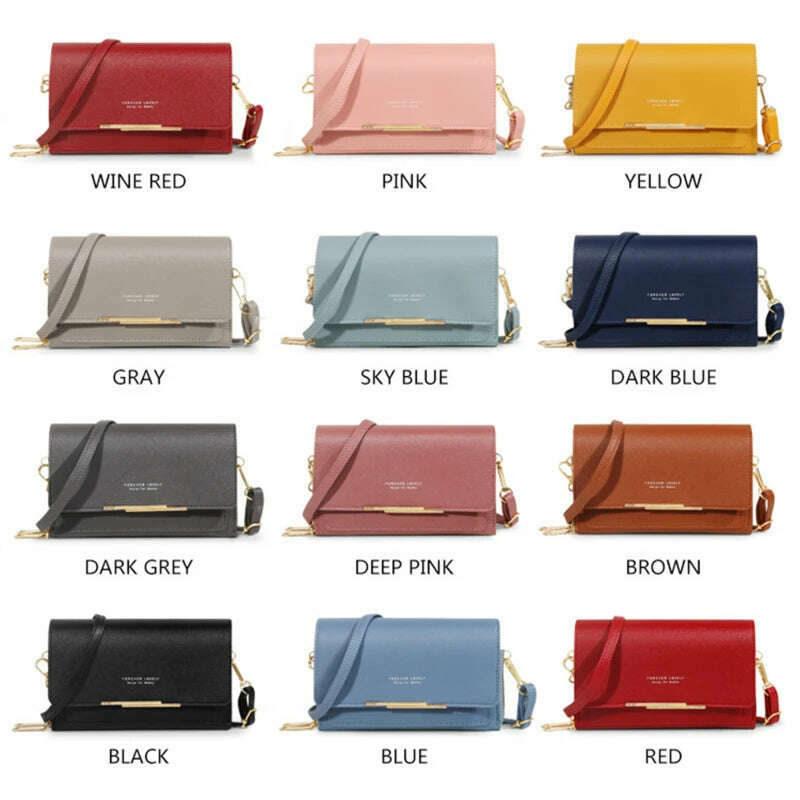 Women's Wallet Korean Handbag Multi Card Large Capacity Casual Shoulder Bag Mobile Phone Packet Fashion New Style - KIMLUD