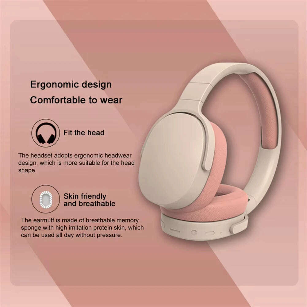 Xiaomi Wireless Headphones P2961 Bluetooth 5.3 Over-ear Earphone For Samsung iPhone Stereo Hifi Headset Game Earbuds With Mic - KIMLUD
