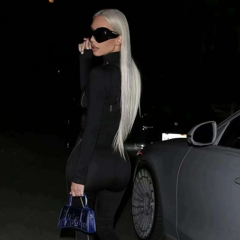 Y2K One Piece Punk Goggle Sunglasses Female Male Luxury Brand Designer Silver Sport Sun Glasses Oversized Eyewear Shades UV400 - KIMLUD