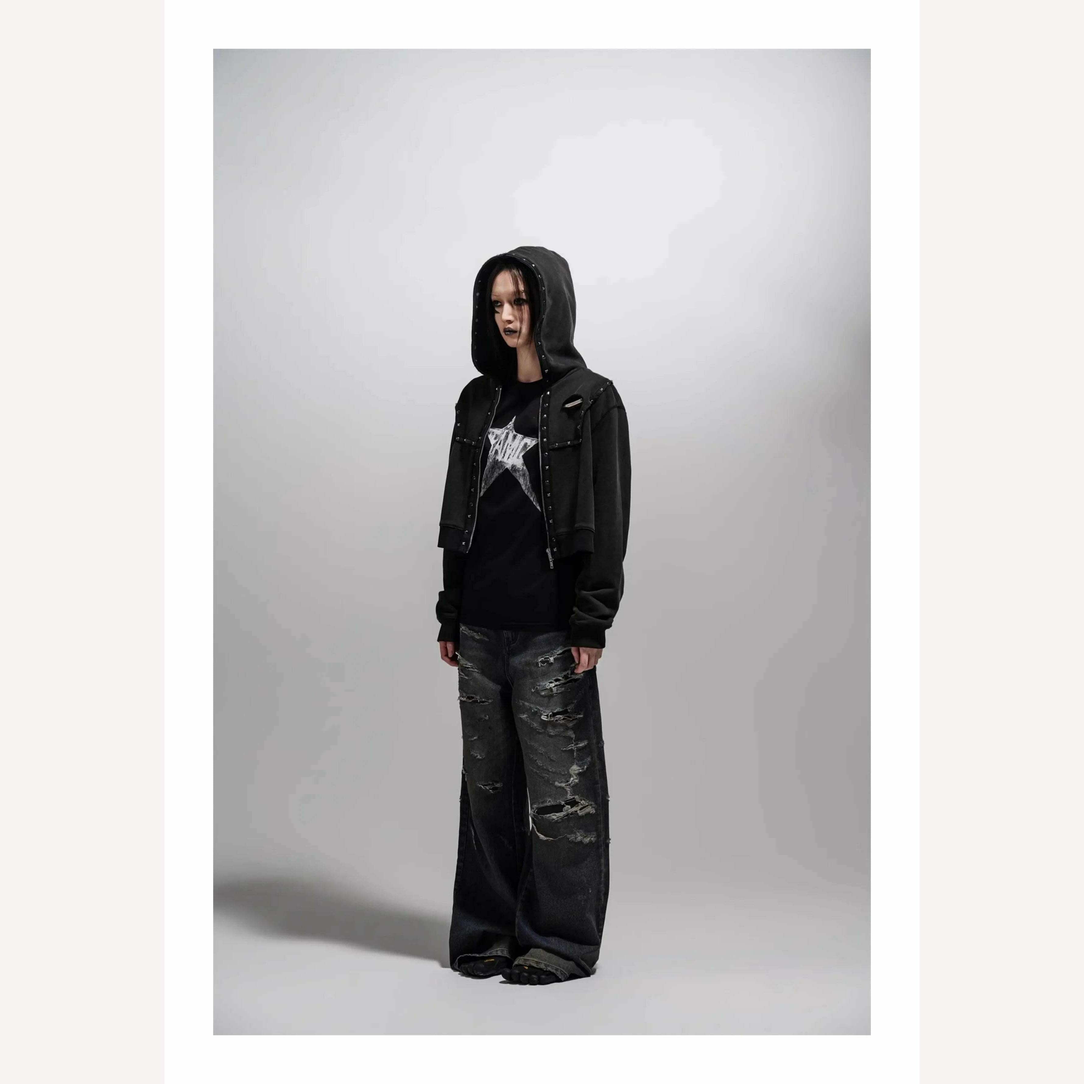 KIMLUD, Yedinas American Retro Print Star Graphic Tees Long Sleeve T Shirt Women Tops Autumn 2023 Korean Fashion Y2k Vintage Slim Tees, KIMLUD Womens Clothes