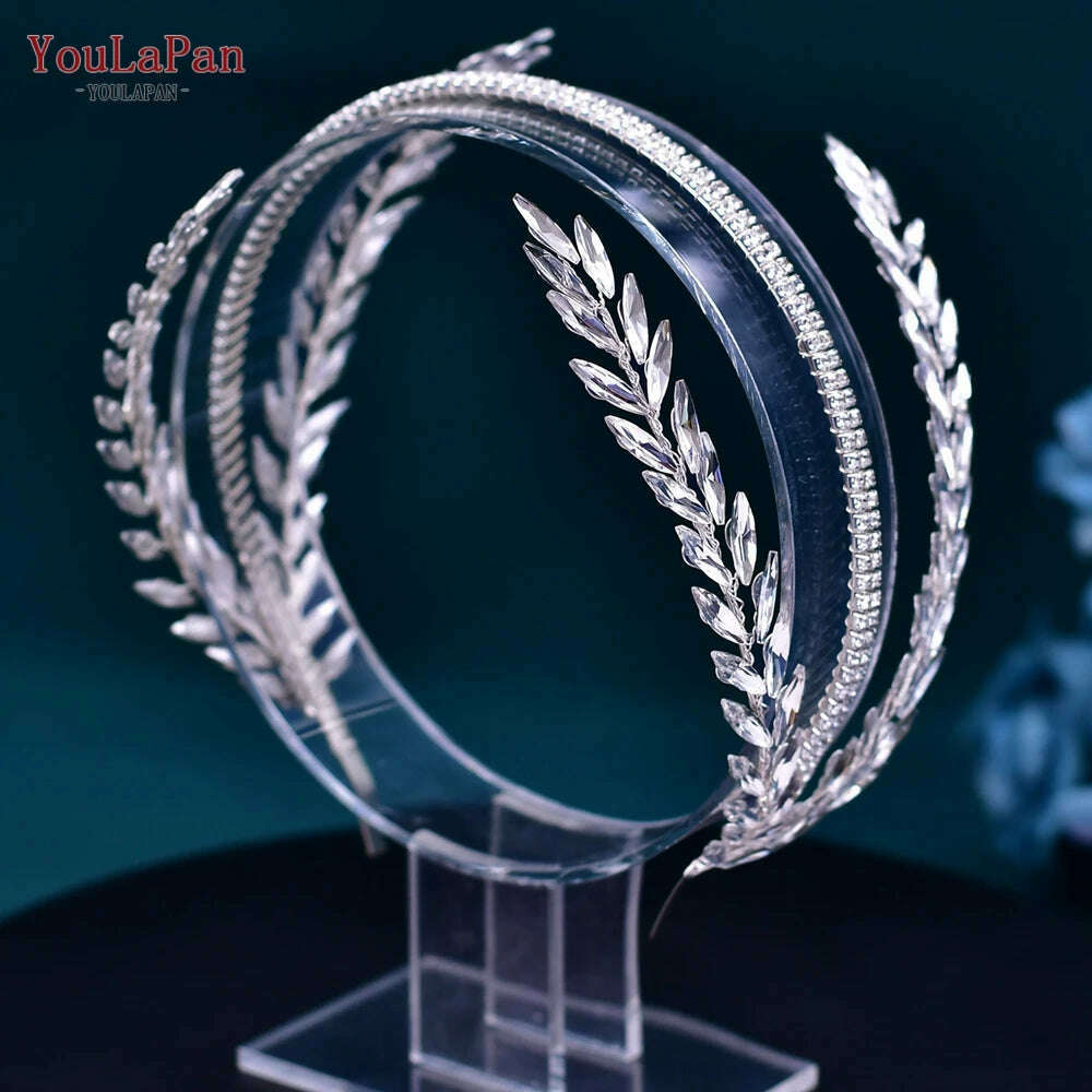 KIMLUD, YouLaPan Flower Headband for Bridal Wedding Headpiece Jewelry Hair Accessories Woman Tiara Bride Headdress for Party HP395, HP528 / CHINA, KIMLUD APPAREL - Womens Clothes