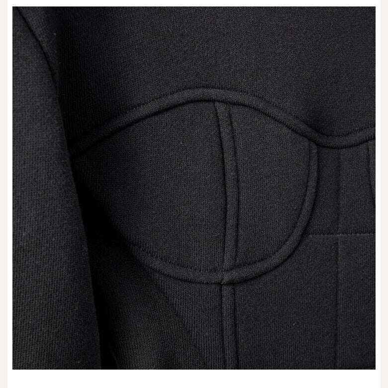 Yuerwang Women Hoodies Sweatshirt Patchwork Y2k Cropped Hoodies Crop Top Vintage Casual Short Women Sweatshirt 2022 Pullover - KIMLUD