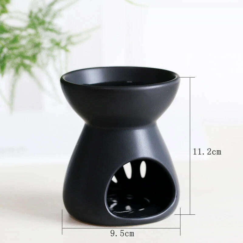 KIMLUD, YXY Handmade Ceramics Essential Oil Incense Burner 100ml Candle Holder Sandal Aromatherapy Sleep Aid Lamp Yoga Household Stove, KIMLUD Womens Clothes
