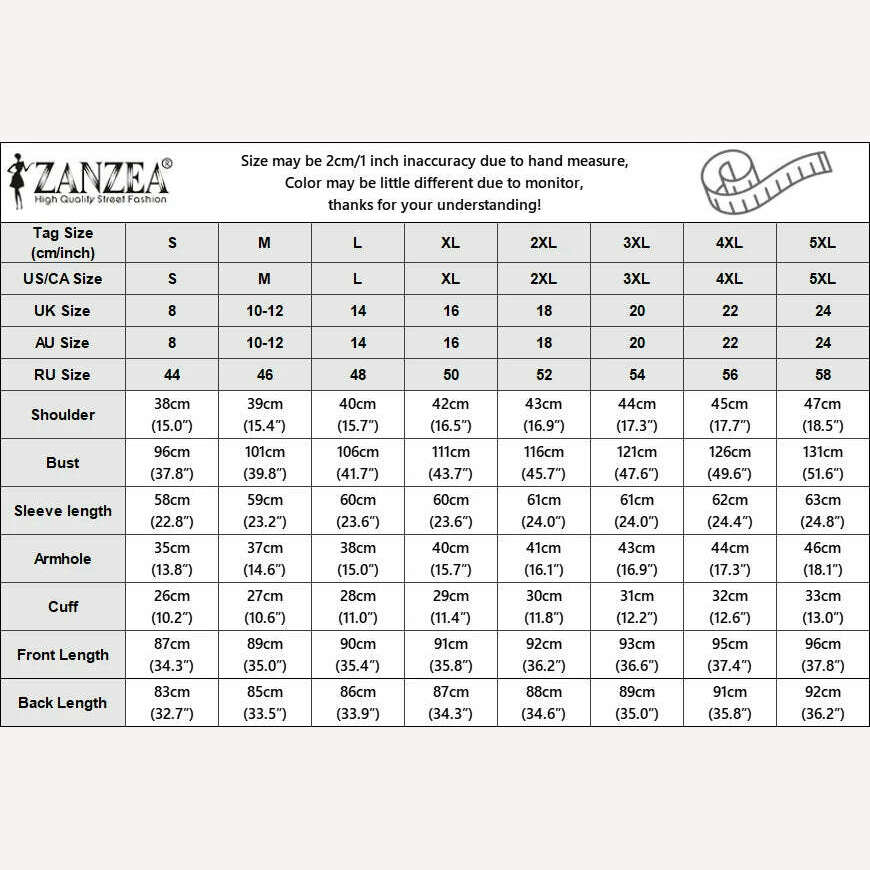 KIMLUD, ZANZEA 2023 Winter Vintage Women Coat Casual Stand Collar Buttons JacketsOversized Solid Retro Elegant Long Sleeve Outerwear, KIMLUD Womens Clothes