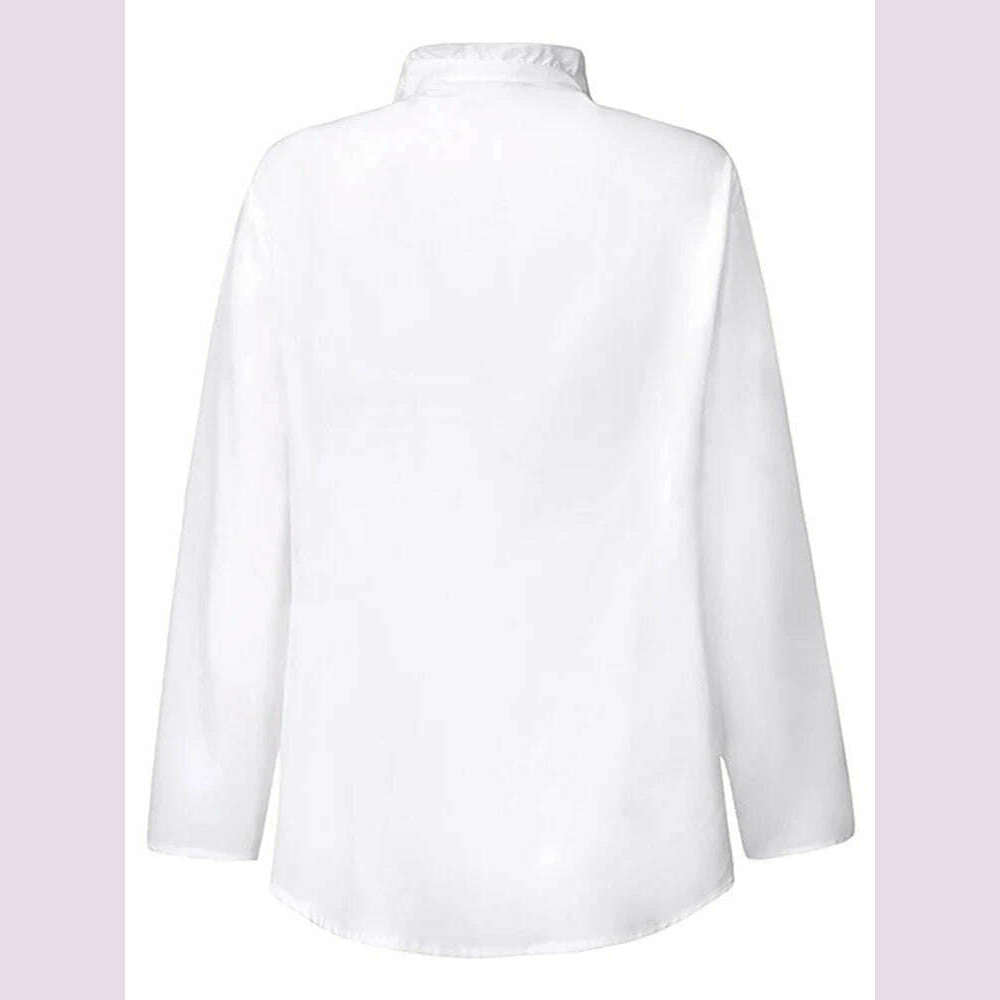 ZANZEA Spring Elegant Office Ruffles Shirts Women Long Sleeve Work Flounce Blouse Female Blusas Party Chemise Fashion Tunic Tops - KIMLUD