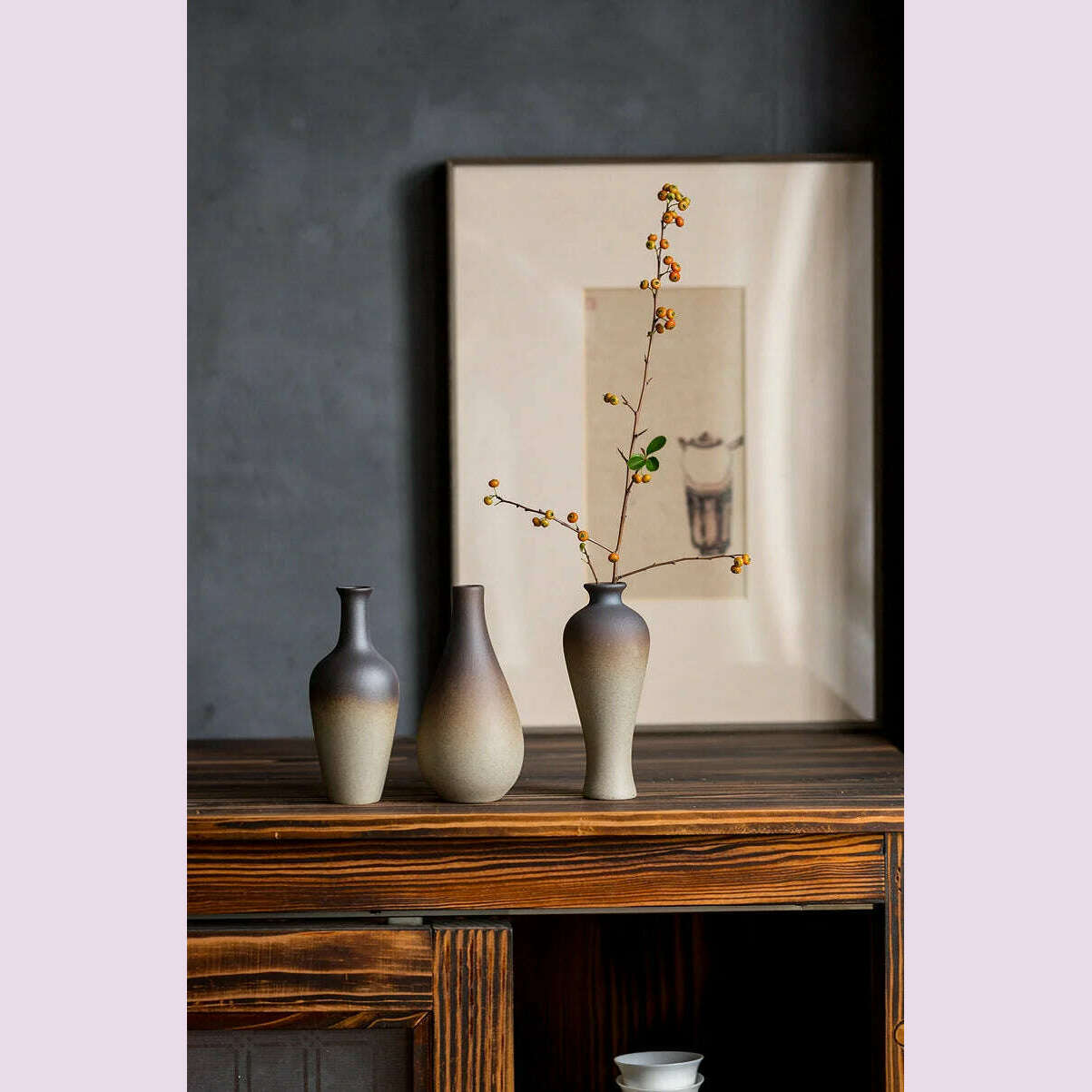 KIMLUD, Zen Rough Pottery Tea Pet Ornaments Ceramic Vase Tea Table Decor Living Room Desktop Decoration Retro Tea Ceremony Accessories, KIMLUD Womens Clothes