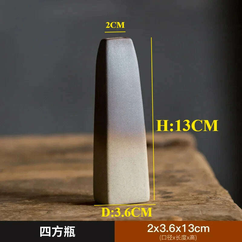 KIMLUD, Zen Rough Pottery Tea Pet Ornaments Ceramic Vase Tea Table Decor Living Room Desktop Decoration Retro Tea Ceremony Accessories, I, KIMLUD APPAREL - Womens Clothes