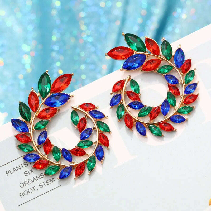 KIMLUD, ZOSHI Fashion Women Jewelry Set New Design Luxury Zircon Olive Branch Earrings and Pendant Necklace Sets Wedding Jewelry Set, KIMLUD Womens Clothes