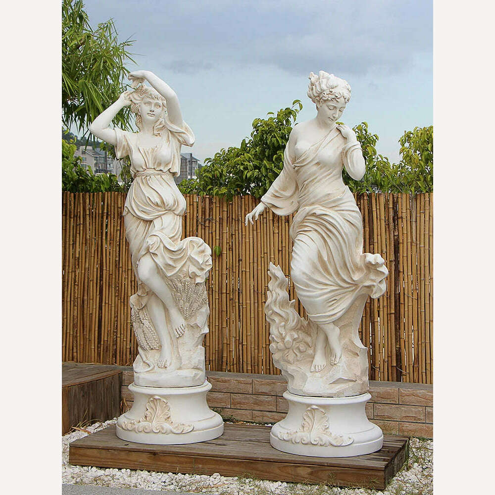 KIMLUD, zq Retro Angel Decoration Home Garden Garden Wedding Landscape Spring, Summer, Autumn and Winter Sculpture, KIMLUD Womens Clothes
