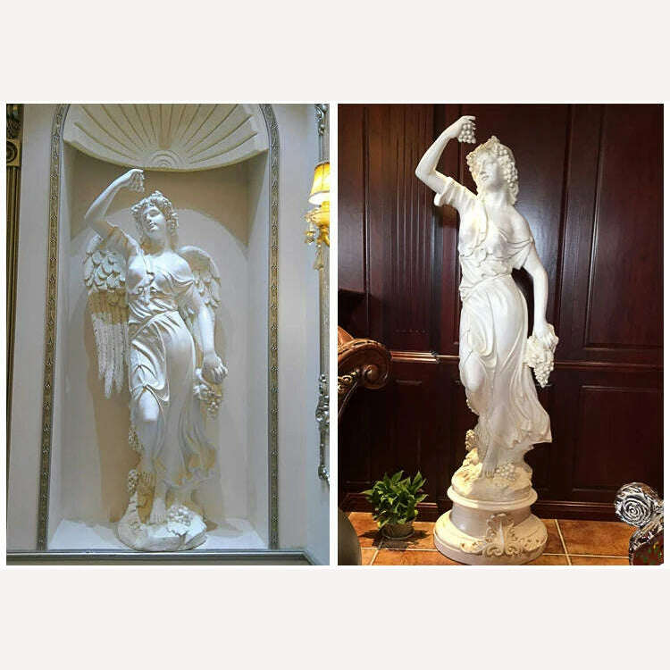 KIMLUD, zq Retro Angel Decoration Home Garden Garden Wedding Landscape Spring, Summer, Autumn and Winter Sculpture, KIMLUD Womens Clothes