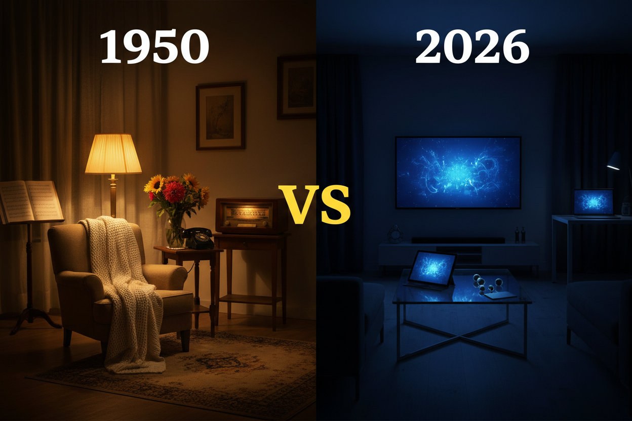 Same World, Different Lives: How Human Connection & Lifestyle Have Changed from 1950 to 2026