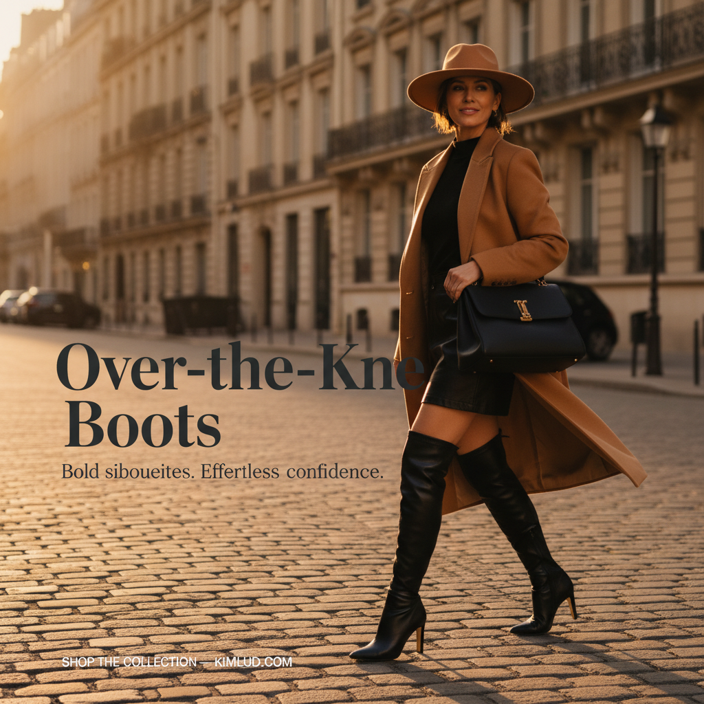 Over-the-Knee Boots Street Editorial — Street Editorial (Paris/Golden Hour)