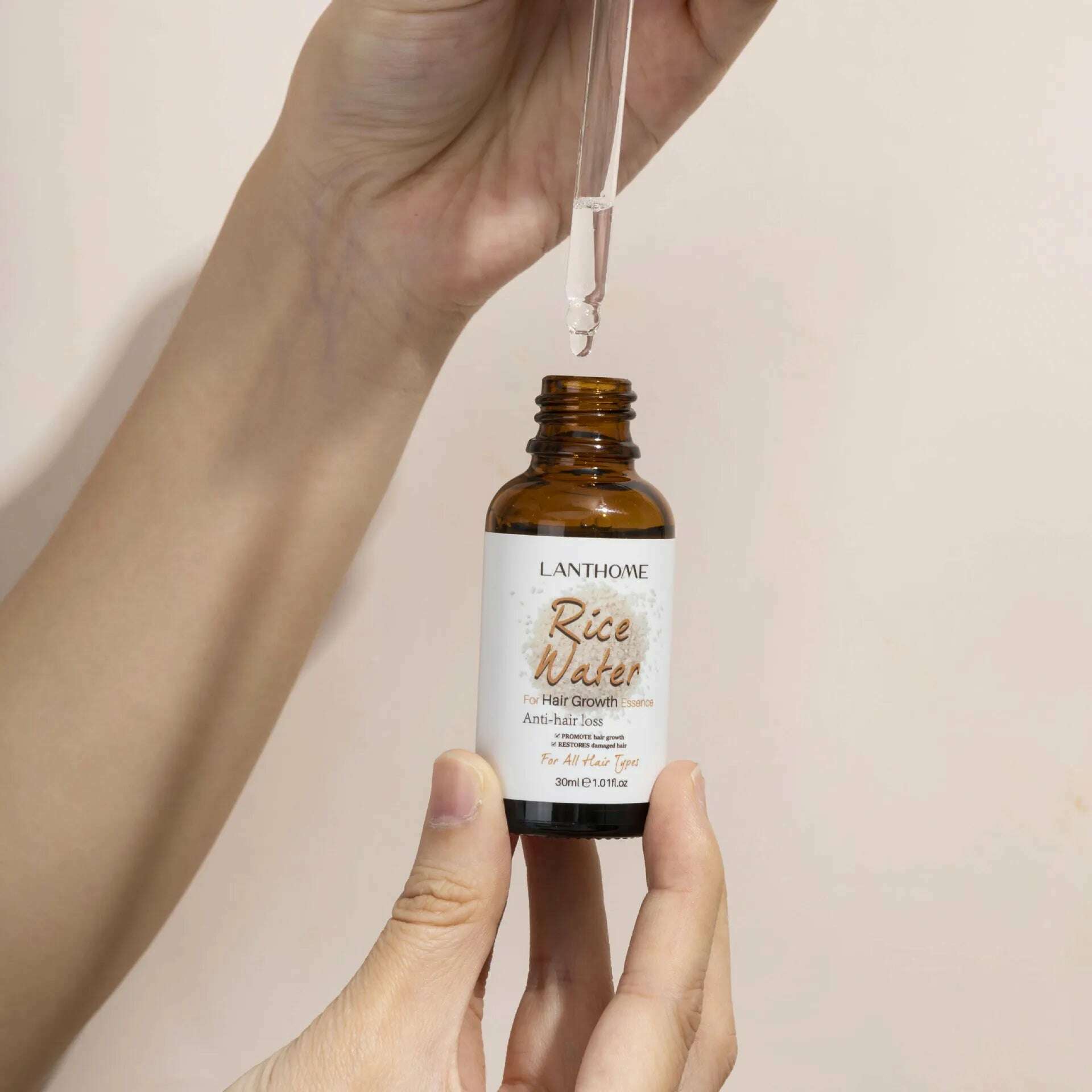 KIMLUD, 1 Pc 30ml Fermented Rice Water Hair Growth Serum Moisturize Hair Smooth for Thinning Hair Reduce Hair Loss Hair Care Beauty, KIMLUD Womens Clothes