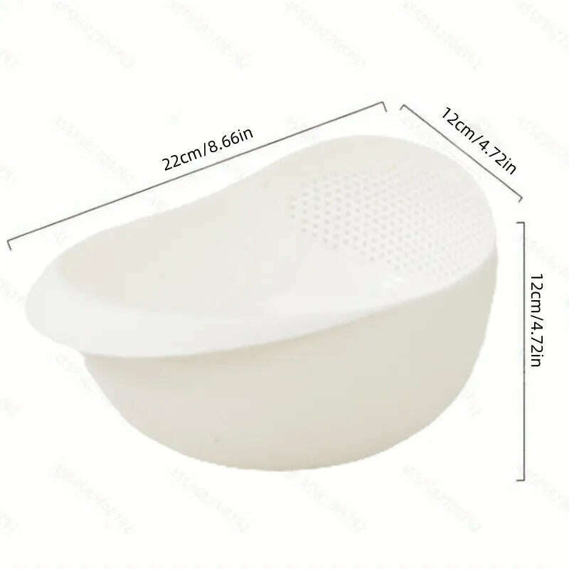 1 Piece of Rice Drainage Basket Rice Filter Fruit and Vegetable Drainage Sieve Kitchen Supplies Small Tools Multi-purpose - KIMLUD