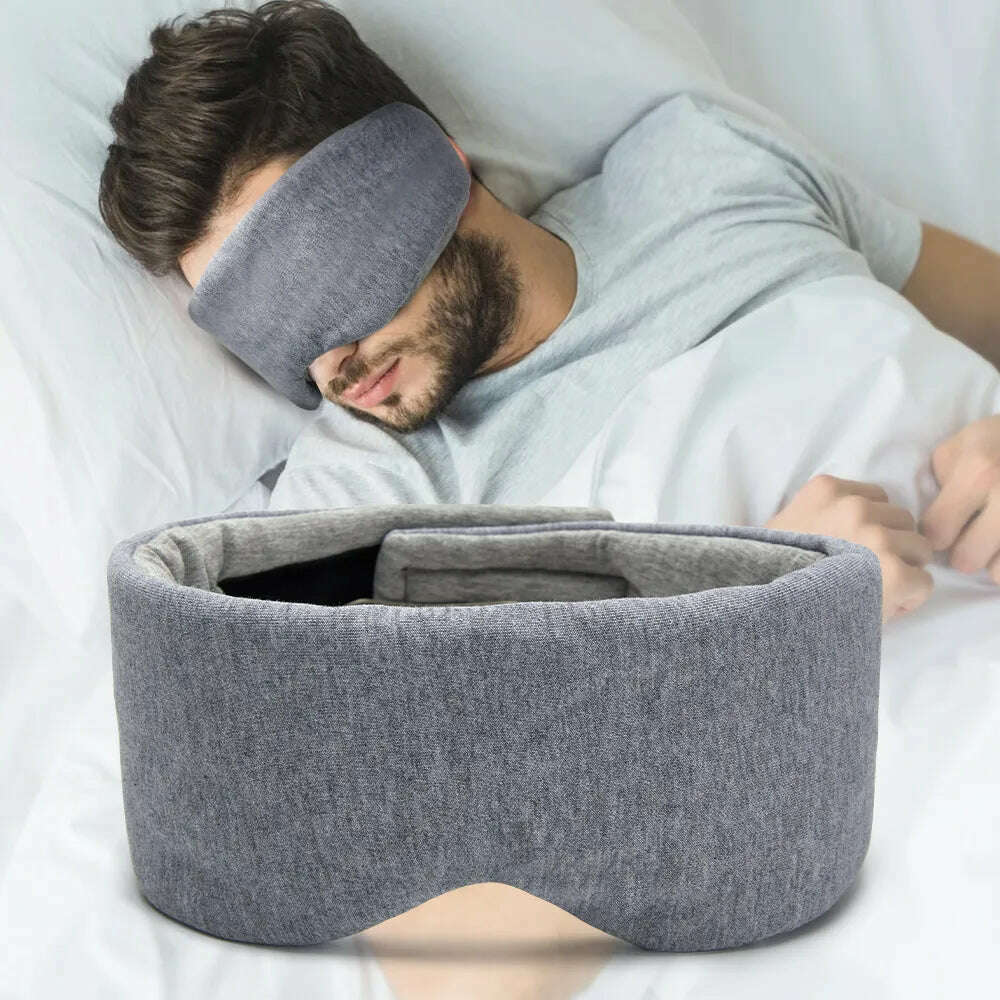 100% Cotton Silk Sleep Mask Blindfold Eye Cover Eye Patch Women Men Soft Portable Blindfold Travel Eyepatch Sleeping Eye Mask - KIMLUD