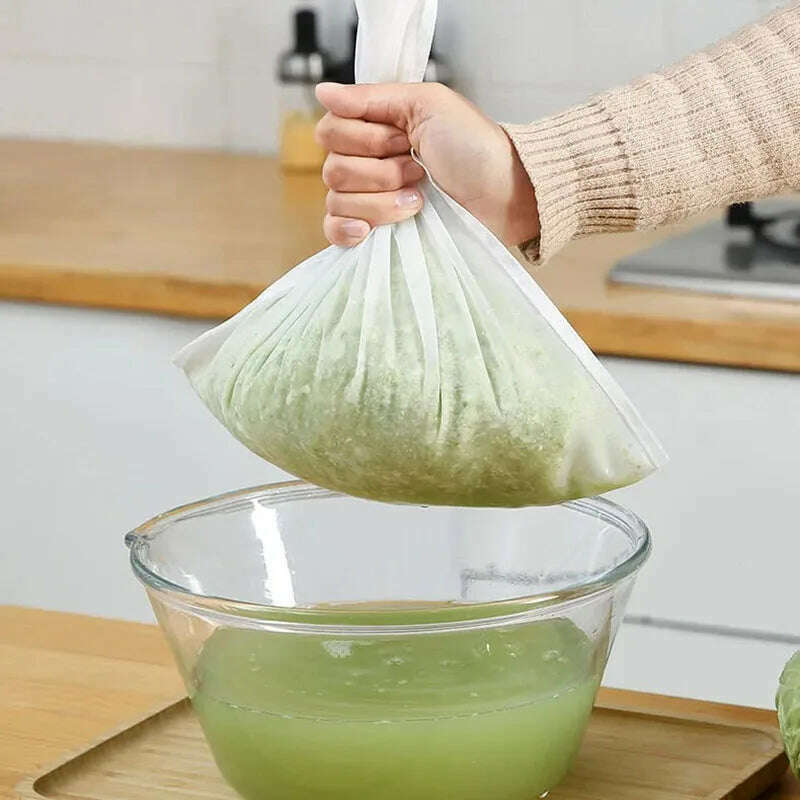 100 Mesh Soy Milk Wine Filter Bag Nut Milk Bag Tea Coffee Oil Yogurt Filter Net Mesh Kitchen Food Reusable Nylon Filter Bags - KIMLUD