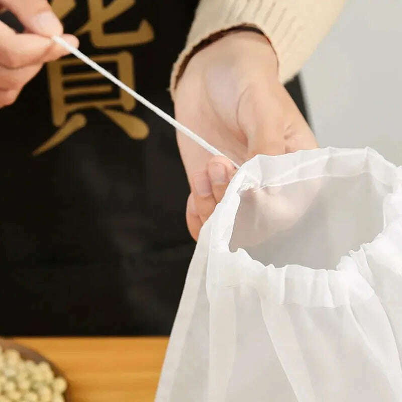 100 Mesh Soy Milk Wine Filter Bag Nut Milk Bag Tea Coffee Oil Yogurt Filter Net Mesh Kitchen Food Reusable Nylon Filter Bags - KIMLUD