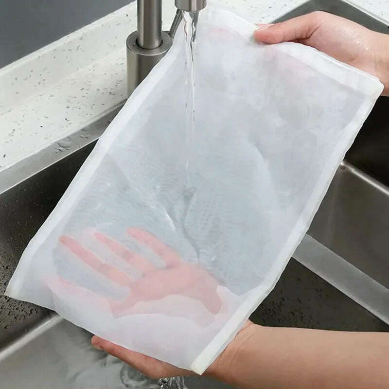 100 Mesh Soy Milk Wine Filter Bag Nut Milk Bag Tea Coffee Oil Yogurt Filter Net Mesh Kitchen Food Reusable Nylon Filter Bags - KIMLUD