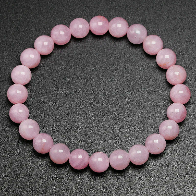 KIMLUD, 100% Natural AAAAA Women Bracelet Jewelry Pink Rose Quartz Bracelet Natural Stone Gemstone Chakras Bead Handmade Lover Gifts, Beads 8mm / 25cm 9.8inch, KIMLUD Womens Clothes