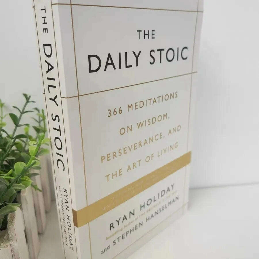 KIMLUD, 【100% New English Book】The Daily Stoic by Ryan Holiday 366 Meditations on Wisdom, Perseverance and the Art of Living Book Libros, KIMLUD Womens Clothes