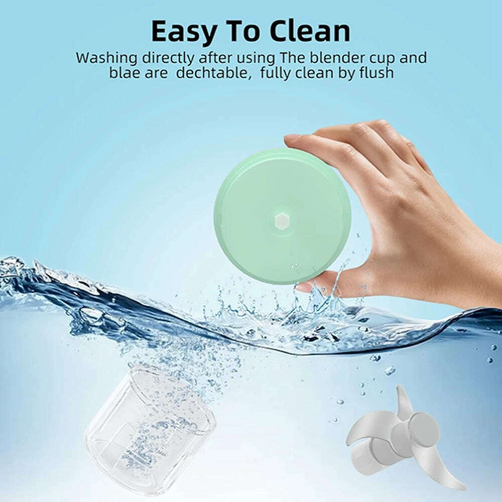 100/250ml Wireless Electric Garlic Masher Vegetable Fruit Cutter Kitchen Gadgets for Home USB Portable Food Crusher Meat Grinder - KIMLUD