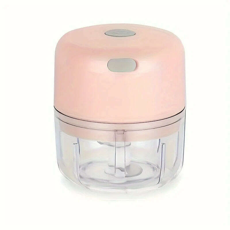 100/250ml Wireless Electric Garlic Masher Vegetable Fruit Cutter Kitchen Gadgets for Home USB Portable Food Crusher Meat Grinder - KIMLUD