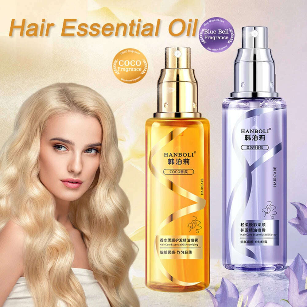 KIMLUD, 100Ml Premium Harmless Hair Oil Spray Scented Nourishing Conditioning Oil Deeply Moisturizing Hair Curly Sheen Spray Gift Women, KIMLUD Womens Clothes