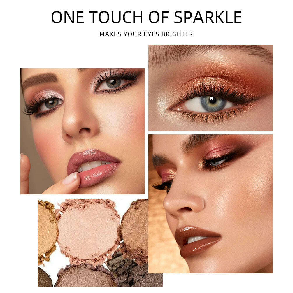 12 Color Highlighter Eyeshadow Pencil Waterproof Glitter Matte Nude Eye Shadow Makeup Pigment Pearlescent Silkworm Eyeshadow Pen - KIMLUD