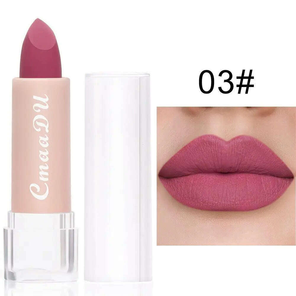 KIMLUD, 12 Color Lipstick Lip Makeup Sexy Woman Velvet Matte Lipgross Tint For Lips Long Lasting Waterproof Non-stick Cup Lip Cosmetics, KIMLUD Womens Clothes