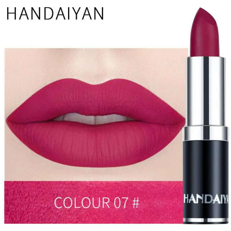 KIMLUD, 12 Color Lipstick Lip Makeup Sexy Woman Velvet Matte Lipgross Tint For Lips Long Lasting Waterproof Non-stick Cup Lip Cosmetics, A7 / CHINA, KIMLUD Women's Clothes