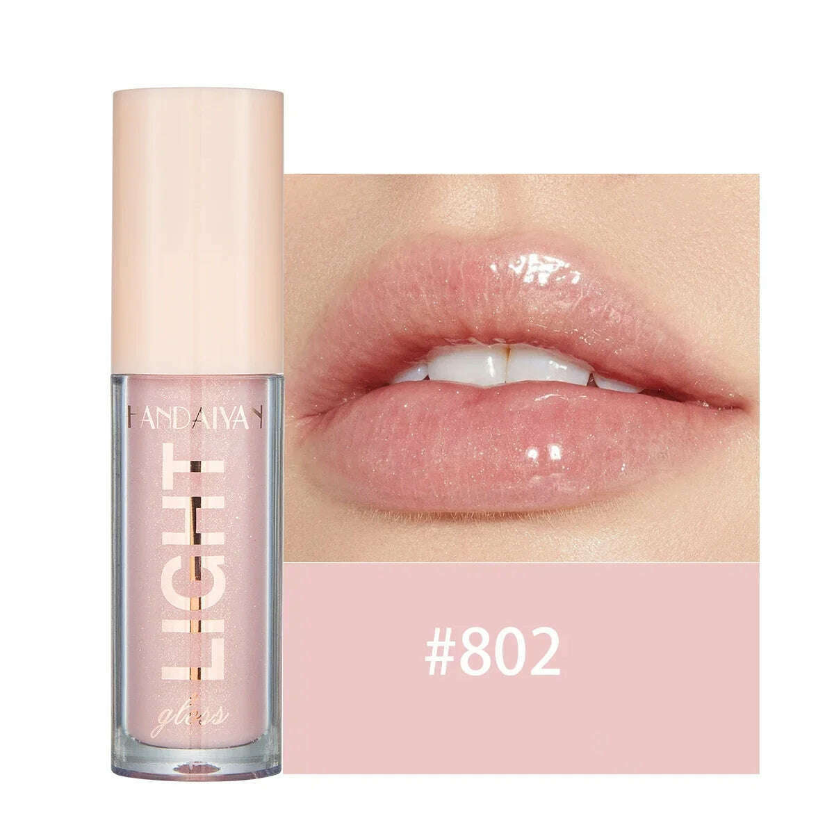 KIMLUD, 12 Colors Lip Gloss Moisturizing Mirror Shimmer Pearly Liquid Lipstick Tint Waterproof Long Lasting Lip Glaze Sexy Lips Makeup, 802, KIMLUD Women's Clothes
