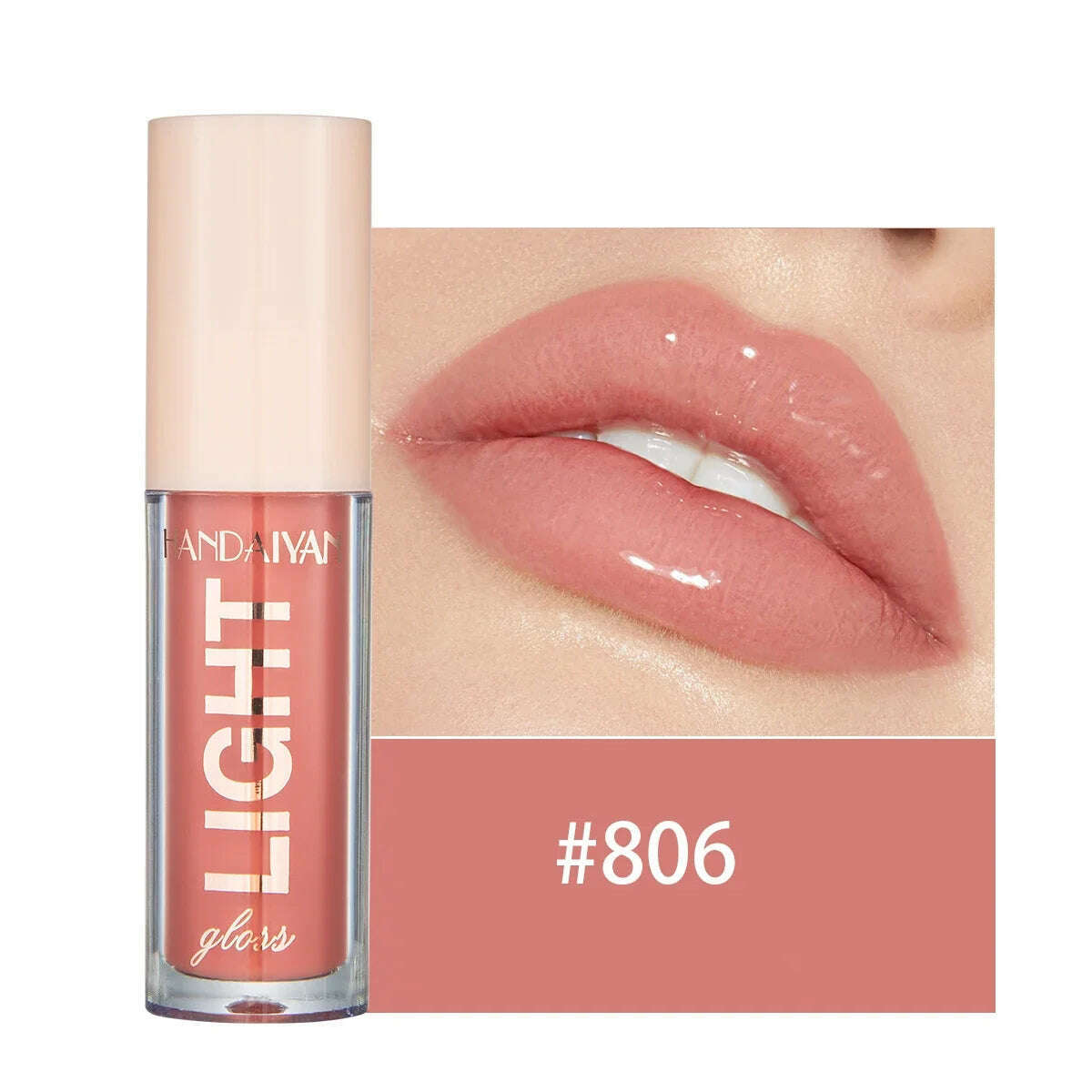 KIMLUD, 12 Colors Lip Gloss Moisturizing Mirror Shimmer Pearly Liquid Lipstick Tint Waterproof Long Lasting Lip Glaze Sexy Lips Makeup, 806, KIMLUD Women's Clothes