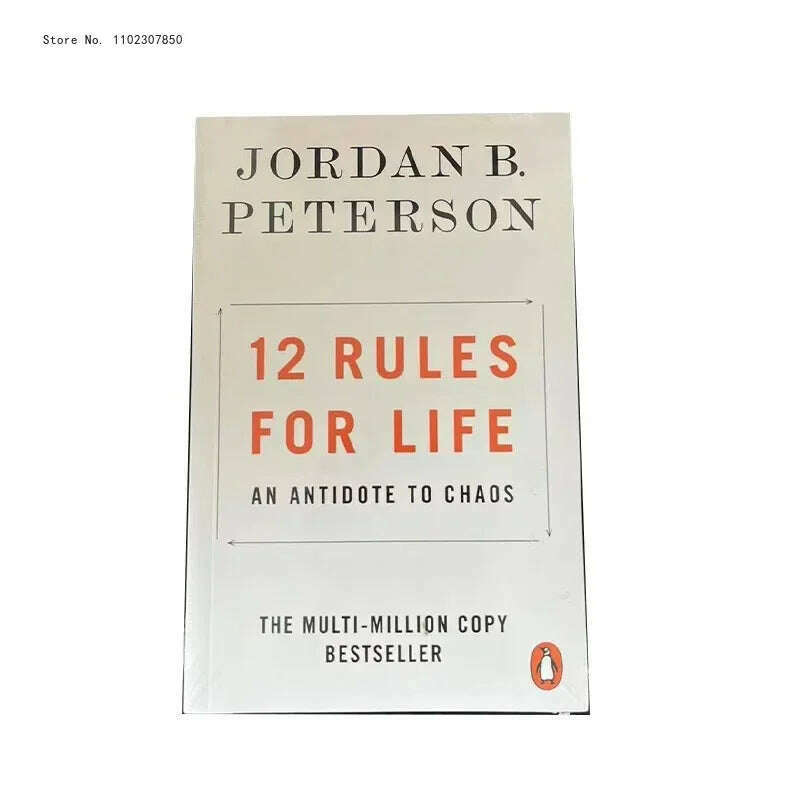 KIMLUD, 12 Rules for Life:An Antidote To Chaos By Jordan B. Peterson English Reading Books, KIMLUD Womens Clothes