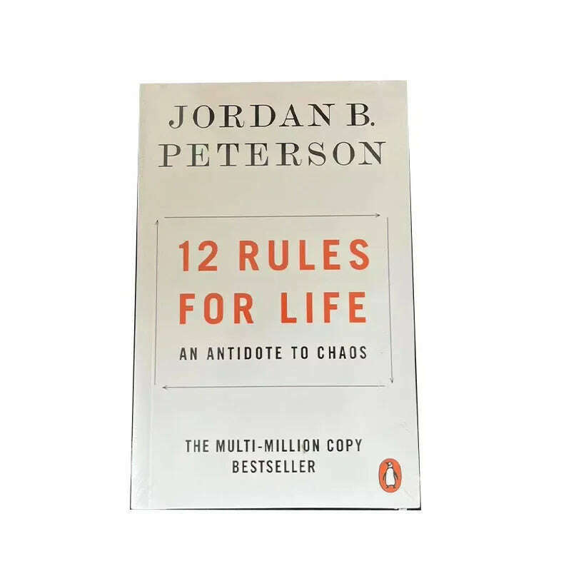 KIMLUD, 12 Rules for Life:An Antidote To Chaos By Jordan B. Peterson English Reading Books, 1 book, KIMLUD APPAREL - Womens Clothes