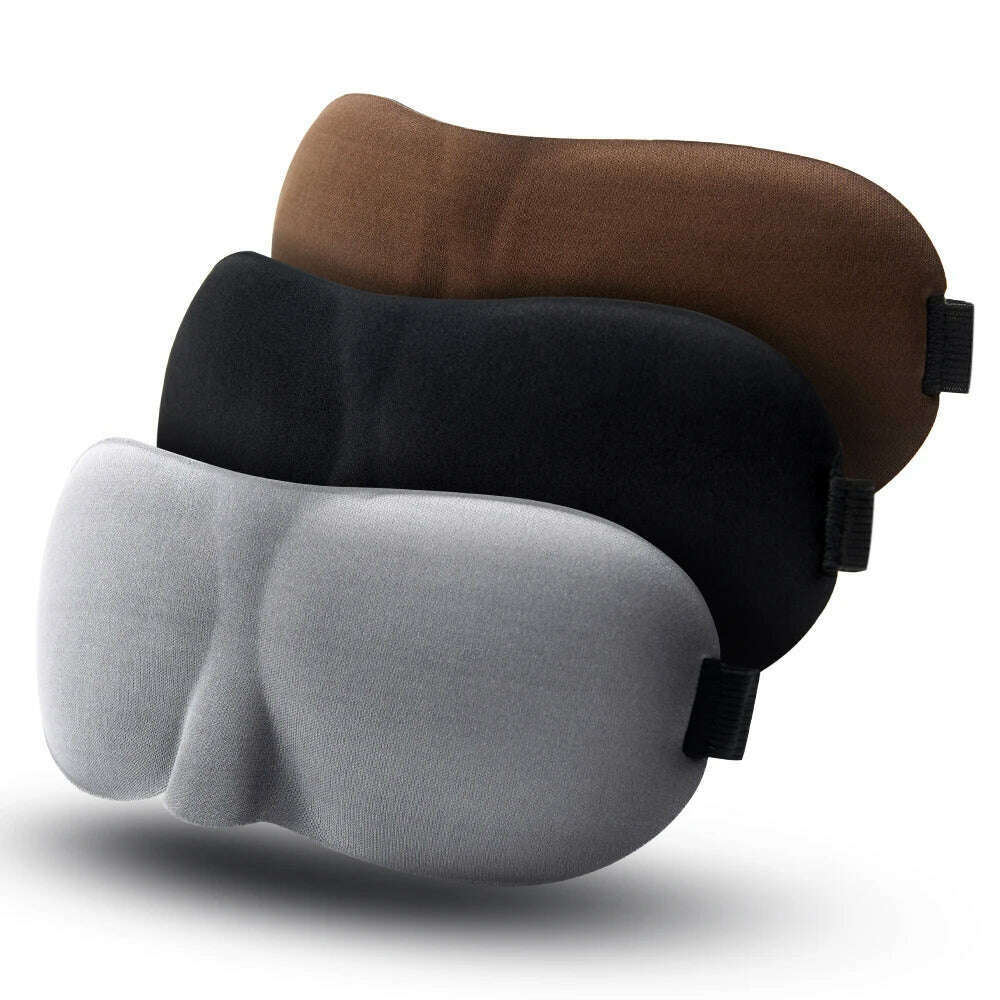 1/3 Pcs Sleep Mask Blindfold Sleeping Aid 3D Soft Memory Foam Eye mask for Sleeping Travel Blockout Light Slaapmasker Eye Cover - KIMLUD