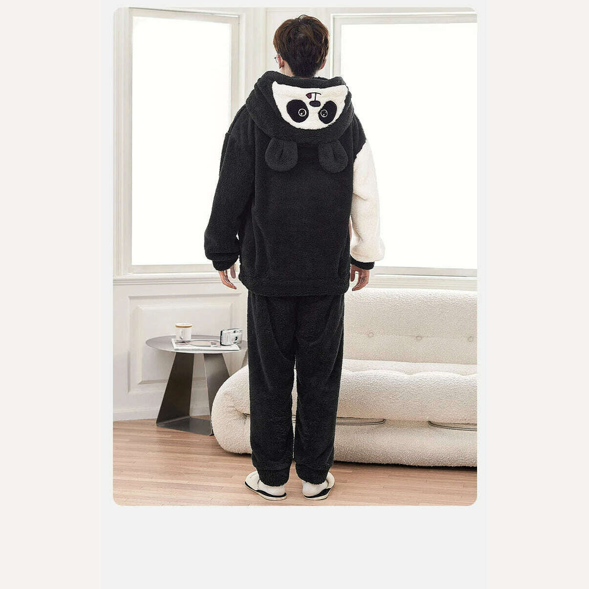 KIMLUD, 13 Style Warm Thick Flannel Plush Winter Couple Pajama Sets Long Sleeve Female Male Pyjamas Lover Clothing Sweet Cartoon Hoodies, KIMLUD Womens Clothes