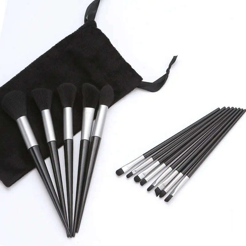 13Pcs Soft Fluffy Makeup Brushes Set for cosmetics Foundation Blush Powder Eyeshadow Kabuki Blending Makeup brush beauty tool - KIMLUD