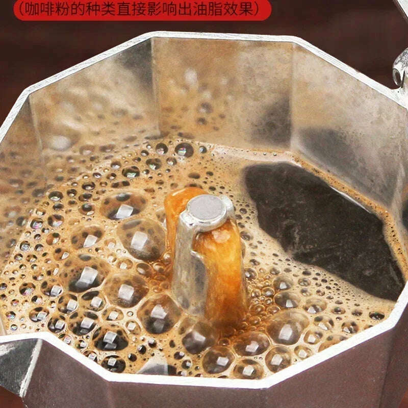 150 300 600 Aluminum Moka Pot with Electric Burner Stove Top Coffee Maker Espresso Percolator Mocha Kettle Heater Home Household - KIMLUD