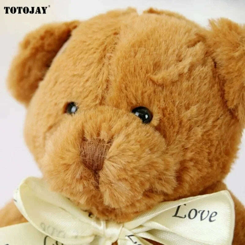 KIMLUD, 18cm 1pc Cute Bear Dolls Lovely Teddy Bear Stuffed Toy Soft Bear Toy Boys Girls Birthday Brinquedos Wedding Gifts, KIMLUD Women's Clothes