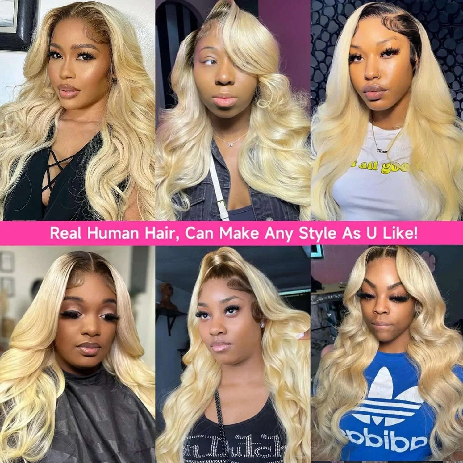 1B 613 Body Wave Human Hair Wig 13x6 Hd Lace Frontal Wig Brazilian 2 Tone Dark Root Ombre Blonde Lace Front Wigs For Black Women