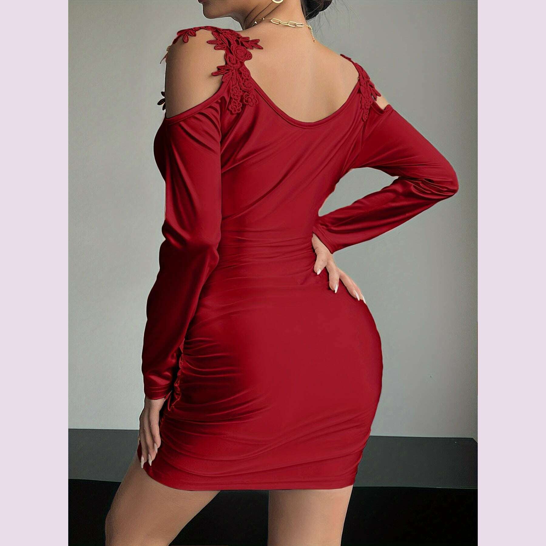 sensual-satin-bodycon-dress---elegant-dresses-for-women-with-cold-shoulder-ruched-detailing-and-guipure-lace---perfect-for-formal-events-and-partieskimlud-womens-fashion-34625941