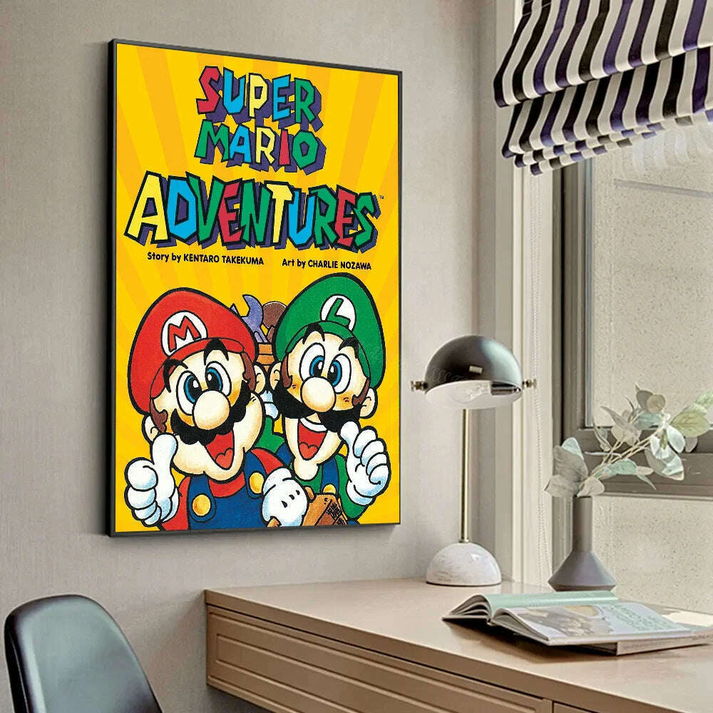 KIMLUD, 1pc Anime Game Plumber Uncle Mushroom M-Marios Poster Stickers Art Wall Murals Decor Game, z6 / 50x70cm No Frame, KIMLUD APPAREL - Womens Clothes