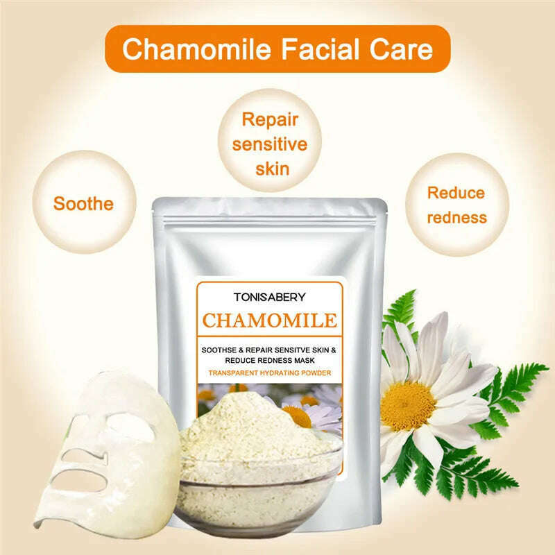 KIMLUD, 1pc Jelly Mask Powder 20g chocolate collagen facial mask powder soft facial mask powder moisturizing and tightening, 1pc Chamomile, KIMLUD APPAREL - Womens Clothes