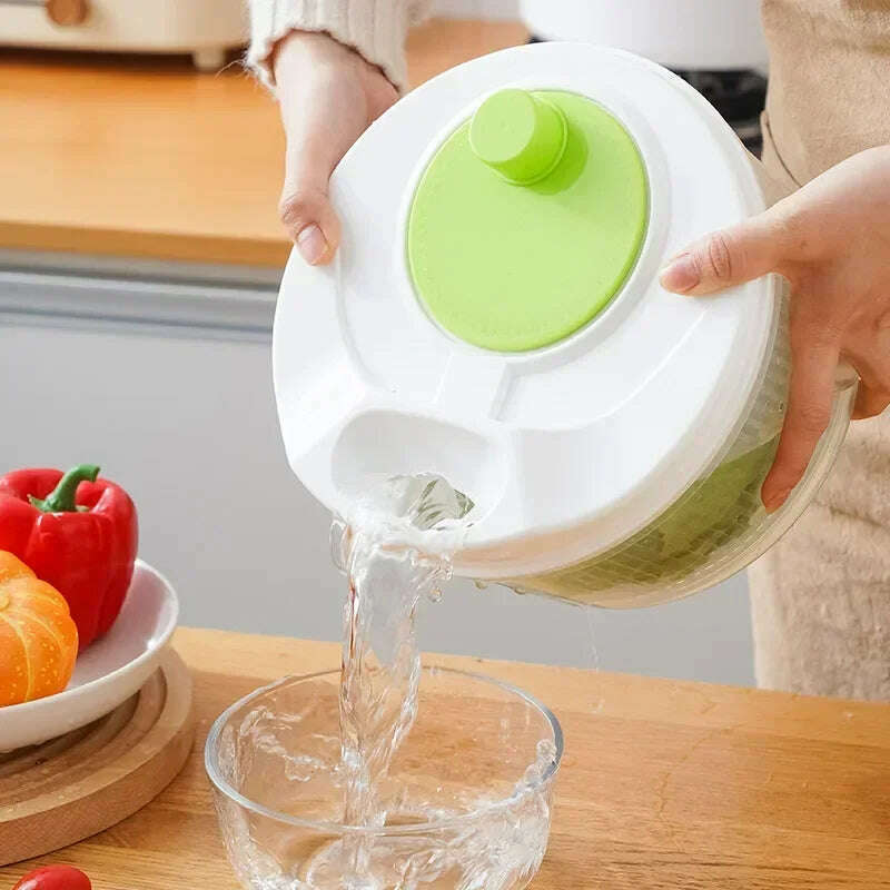 KIMLUD, 1pc Vegetable Washer Salad Spinner Dryer Drainer Crisp Filter for Washing Dry Leafy Greens Kitchen Tools Salad Spinner, KIMLUD Womens Clothes