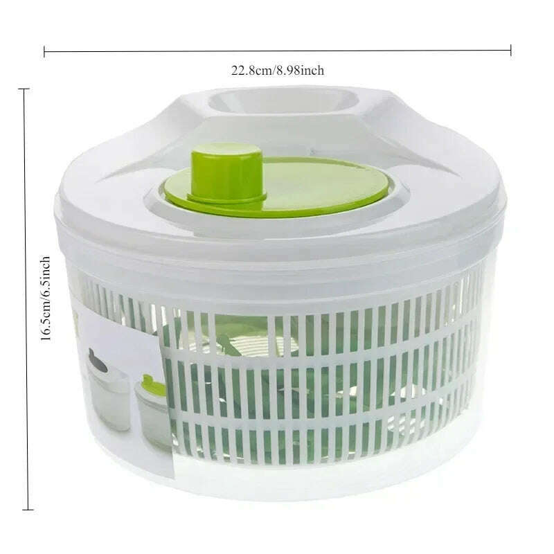 KIMLUD, 1pc Vegetable Washer Salad Spinner Dryer Drainer Crisp Filter for Washing Dry Leafy Greens Kitchen Tools Salad Spinner, KIMLUD Womens Clothes