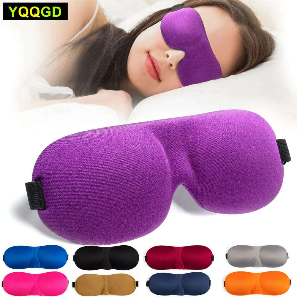 KIMLUD, 1Pcs 3D Sleep Mask Natural Sleeping Eye Mask Eyeshade Cover Shade Eye Patch Women Men Soft Portable Blindfold Travel Eyepatch, KIMLUD Womens Clothes