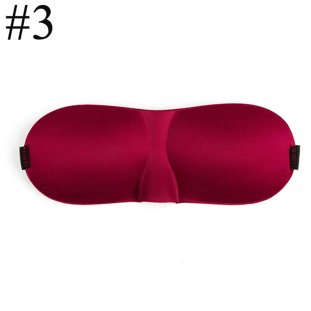 1Pcs 3D Sleep Mask Natural Sleeping Eye Mask Eyeshade Cover Shade Eye Patch Women Men Soft Portable Blindfold Travel Eyepatch - KIMLUD