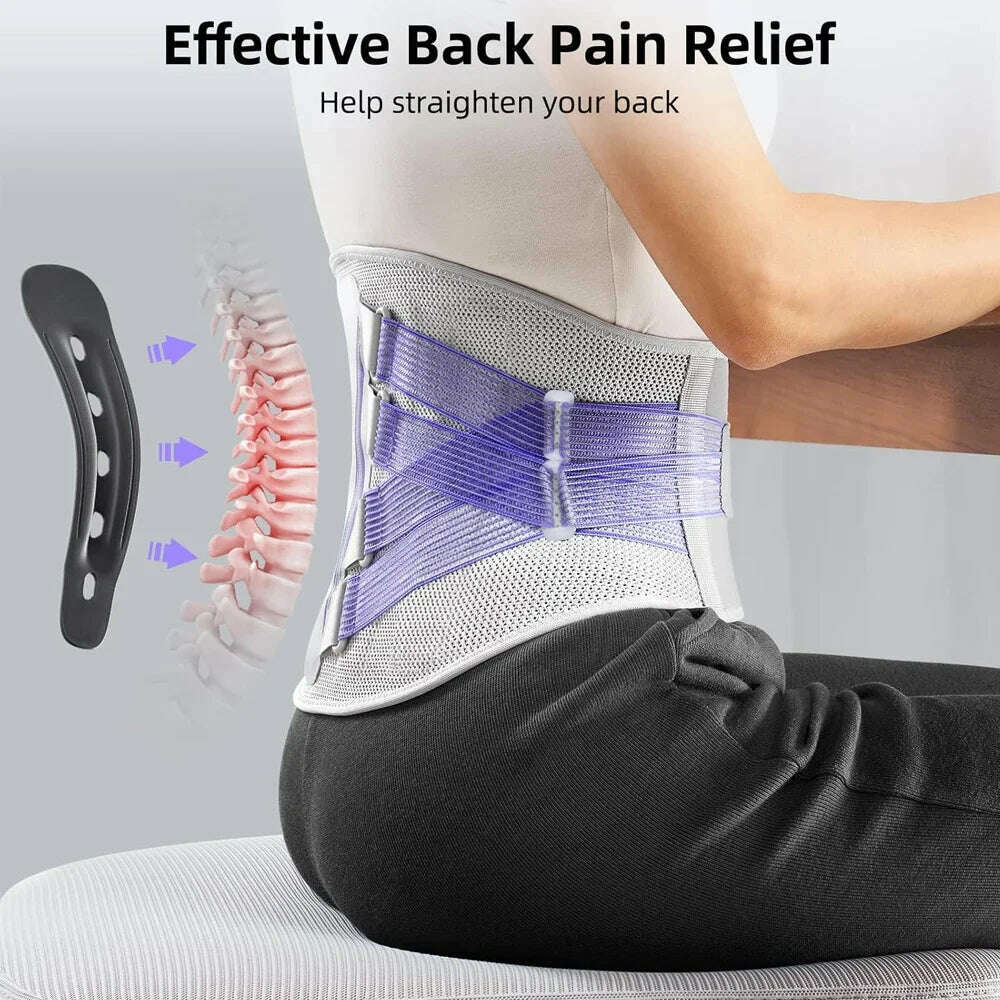 KIMLUD, 1PCS Back Braces for Lower Back Pain,Lumbar Support for Men & Women,Breathable Soft Mesh Fabric Back Support for Home & Lifting, KIMLUD Womens Clothes