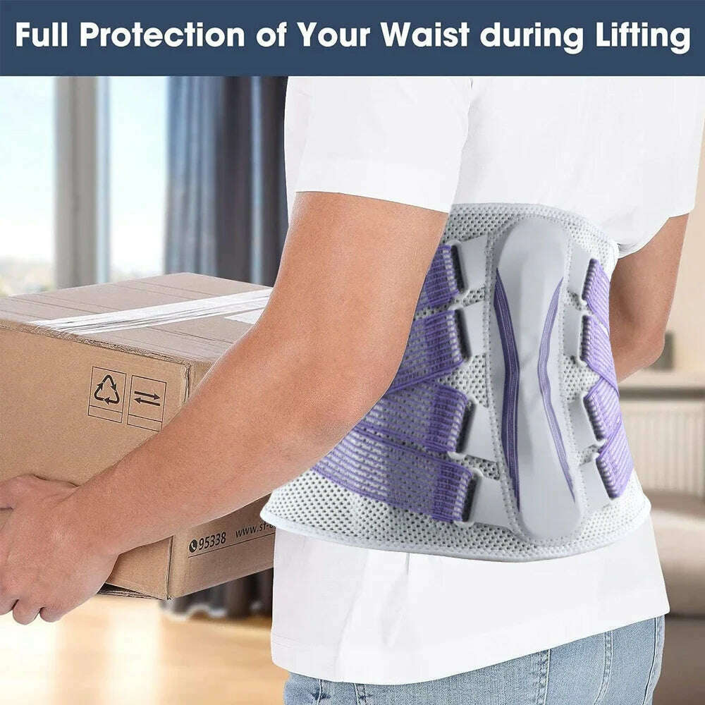 KIMLUD, 1PCS Back Braces for Lower Back Pain,Lumbar Support for Men & Women,Breathable Soft Mesh Fabric Back Support for Home & Lifting, KIMLUD Womens Clothes