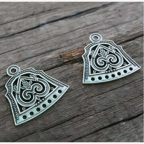 KIMLUD, 1pcs Dropshipping Slavic Jewelry Makeing For Charms Women Pendant, Ethnic Style Viking Brooch Buckle Lunula Jewelry For Cool Men, KIMLUD Women's Clothes